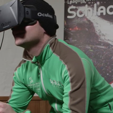 A world first on virtual skis